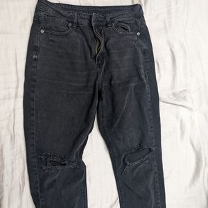 American Eagle, Black, Size 8 Mom Jeans